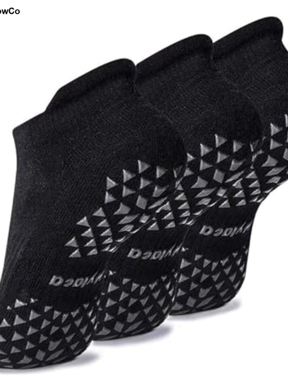 Non Slip Grip Socks Cushioned Cotton Yoga Pilates Barre Hospital
